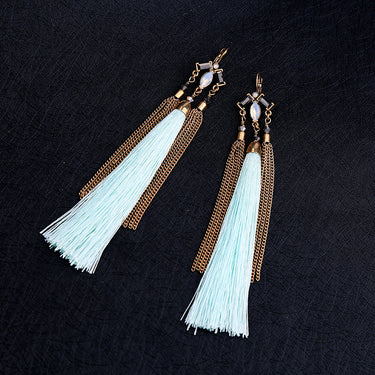 Tassel Dangler Earrings Zayn Luxury Jewellery
